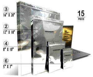 EMP Faraday Bags 15pc Large Kit NEST-Z EMP 7.0 mil